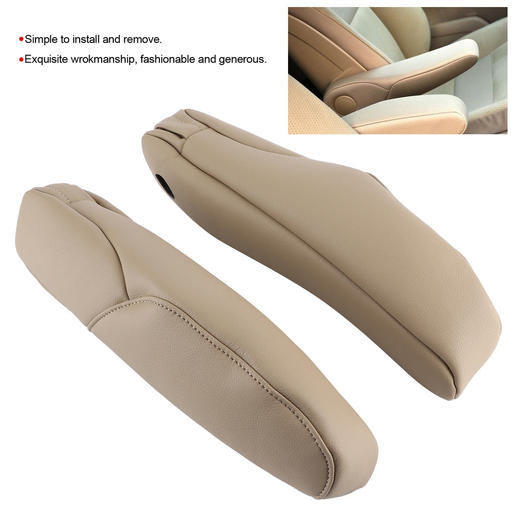 Car Seat Armrest Handle Cover Decor Trim Microfiber Leather Fit for CRV 2010-2017
