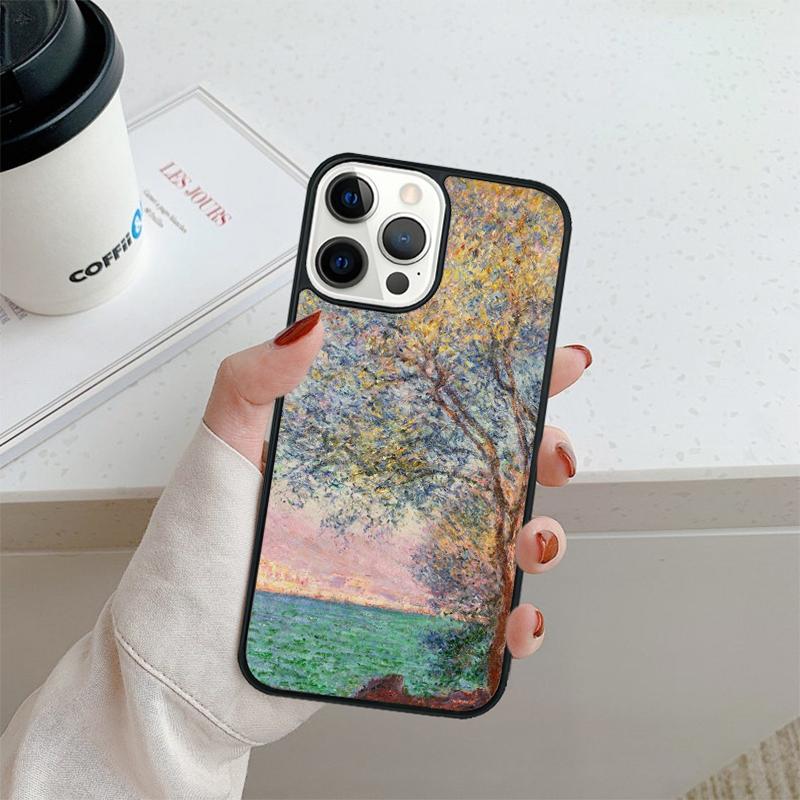 Claude Monet Art Painting Phone Case For iPhone 17 Air 16 pro max 15 14 plus 12 13 Shell Cover coque