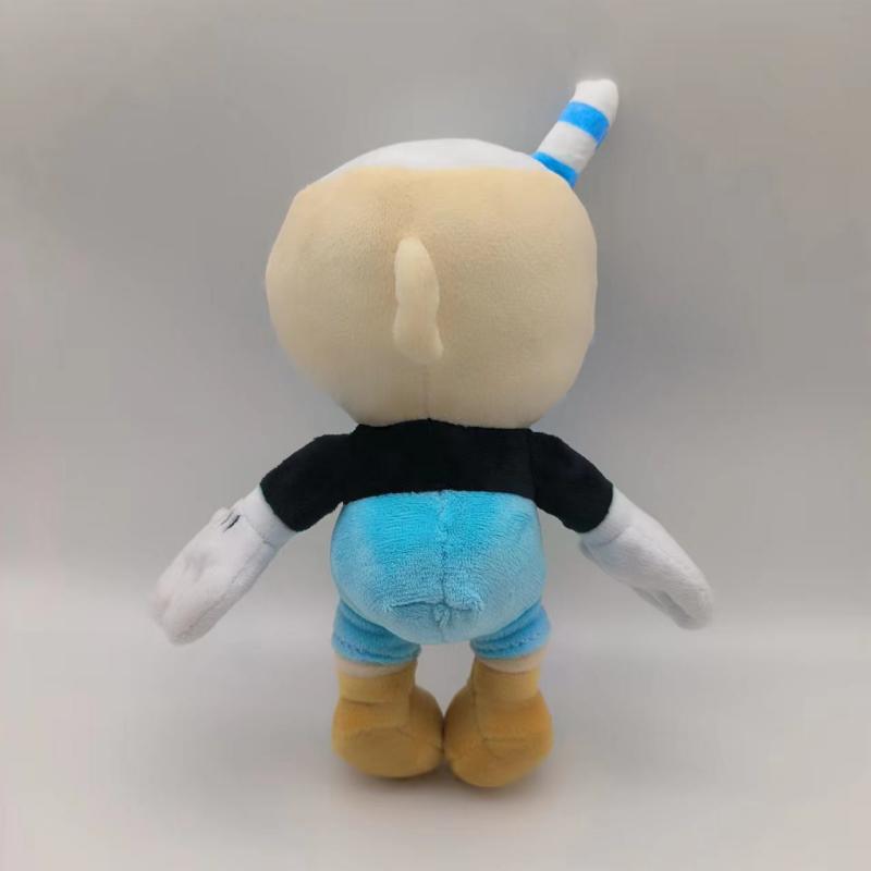 24cm Cuphead Plush Toys Mugman Game Doll Toys Adventure Game Soft Stuffed Plush for Kids Birthday Gift