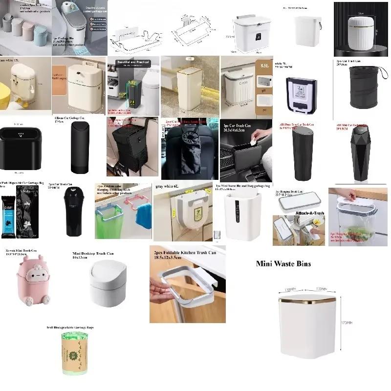 Foldable Kitchen Trash Can Trash Bin Hanging Trash Garbage Bag Waste Bin for Kitchen Storage Holders Racks