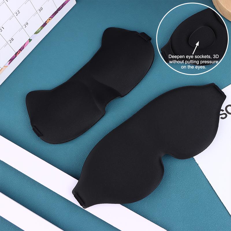 3D Sleeping Eye Mask Soft Skin-Friendly Breathable Light Blocking Eye Cover Travel Rest Lunch Break Blockout Light Eyeshade