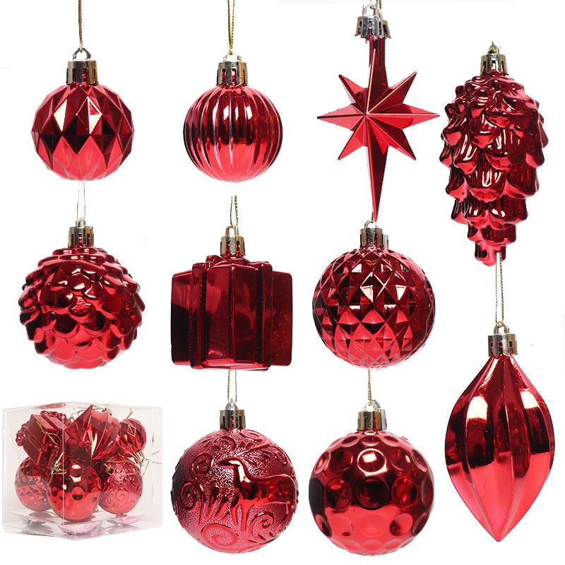 12 Stück Metallische Tropfen Weihnachtsbaumkugeln Dekorationen für Weihnachtsbaum