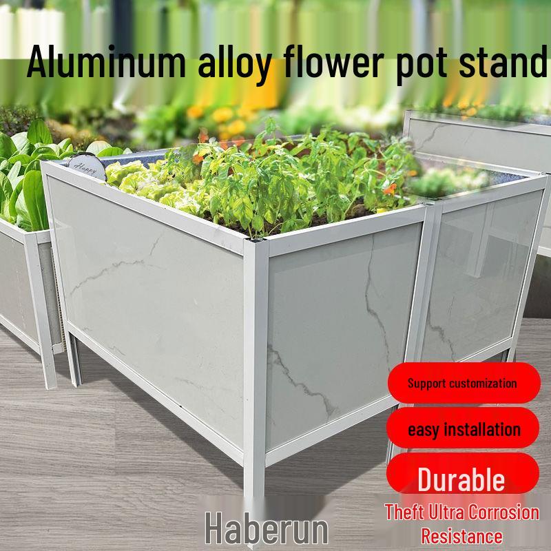 Aluminum Alloy Tile Planter Box Frame for Bonsai & Small Courtyard Planting