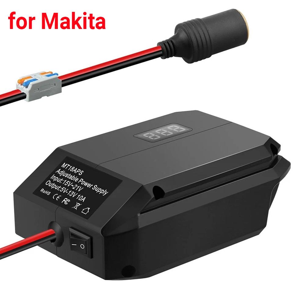 Li-ion Battery 5-13V Voltage Regulator For Makita For Bosch For DeWalt For Milwaukee For M18 For Einhell Cigarette Lighter