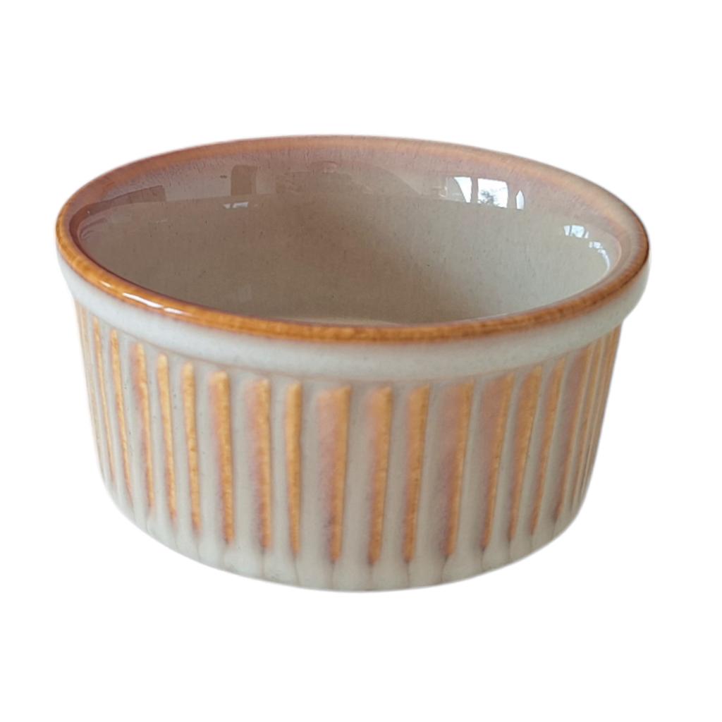 Creme Brulle Bowl Ceramic Muffin Dessert Baking Tray