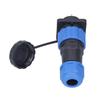Waterproof Plug Socket Square Aviation Power Connector Butt Terminal Adapter AC 380V SP207 Pin