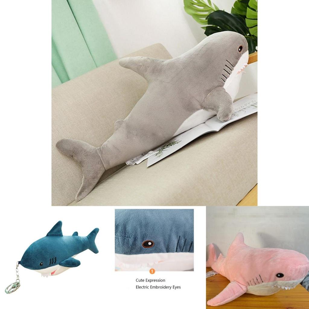 Soft And Comfy Shark Plush Pillow For Kids Perfect Gift For Sleep And Relaxation Available In Three Sizes