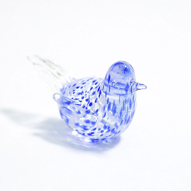 Handmade Murano Glass Bird Figurine Cute Mini Animal Statue Home Desktop Ornament Indoor Living Room Art Decor Craft Collectible
