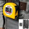 Universal Tape Measure Safety Clip With Detachable Carabiner Loop Measure Belt Attachments For Tool Belt Accessory