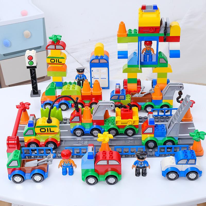 Versatile Kids' Car Building Blocks - Engineering Vehicle & Robot Puzzle Toy