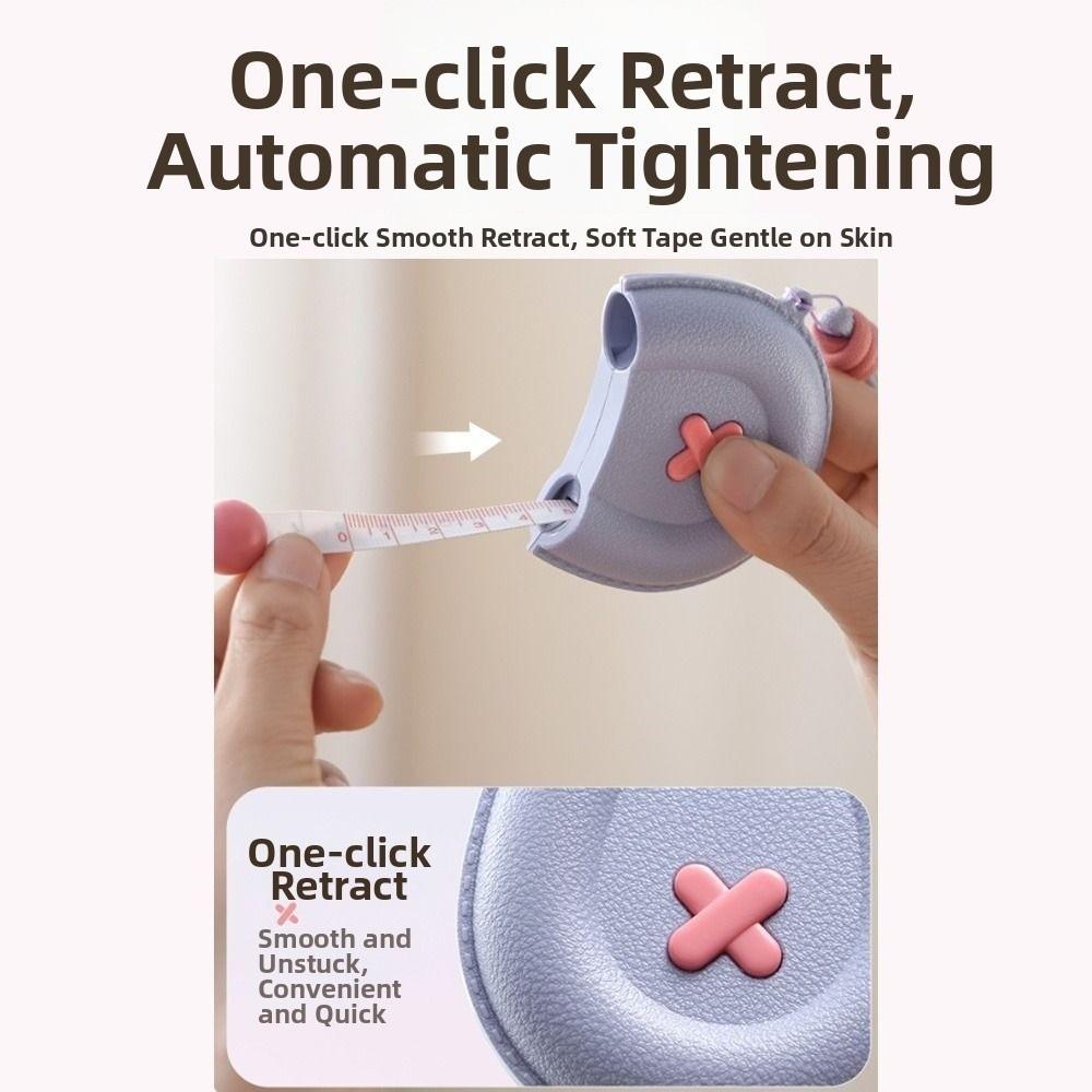 Automatic Rewind Retractable Tape Measure Fiberglass Tape Sewing Tape Measure Clothing Measurement