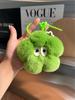 Cute Rabbit Fur Sunflower Pendant Keychain Real Fur Rabbit Doll Charm Toys Ornament Keyring Jewelry Pompom Pendant Gift Handbag