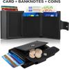RFID Multifunctional Card Bag Wallet Popular Short Men's Wallet Change Bag Metal Card Box Men's Wallet