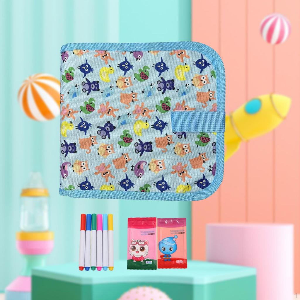 Přenosná podložka na psací desku s mazatelnou knihou Doodle Set kreslení pro děti