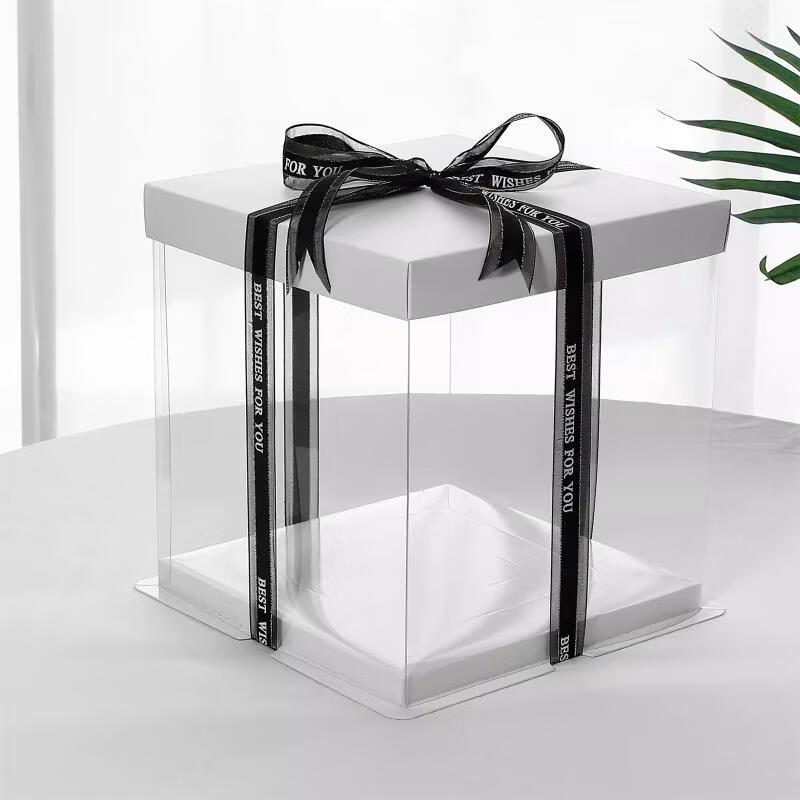 Transparent Cake Packaging Boxes with Lids