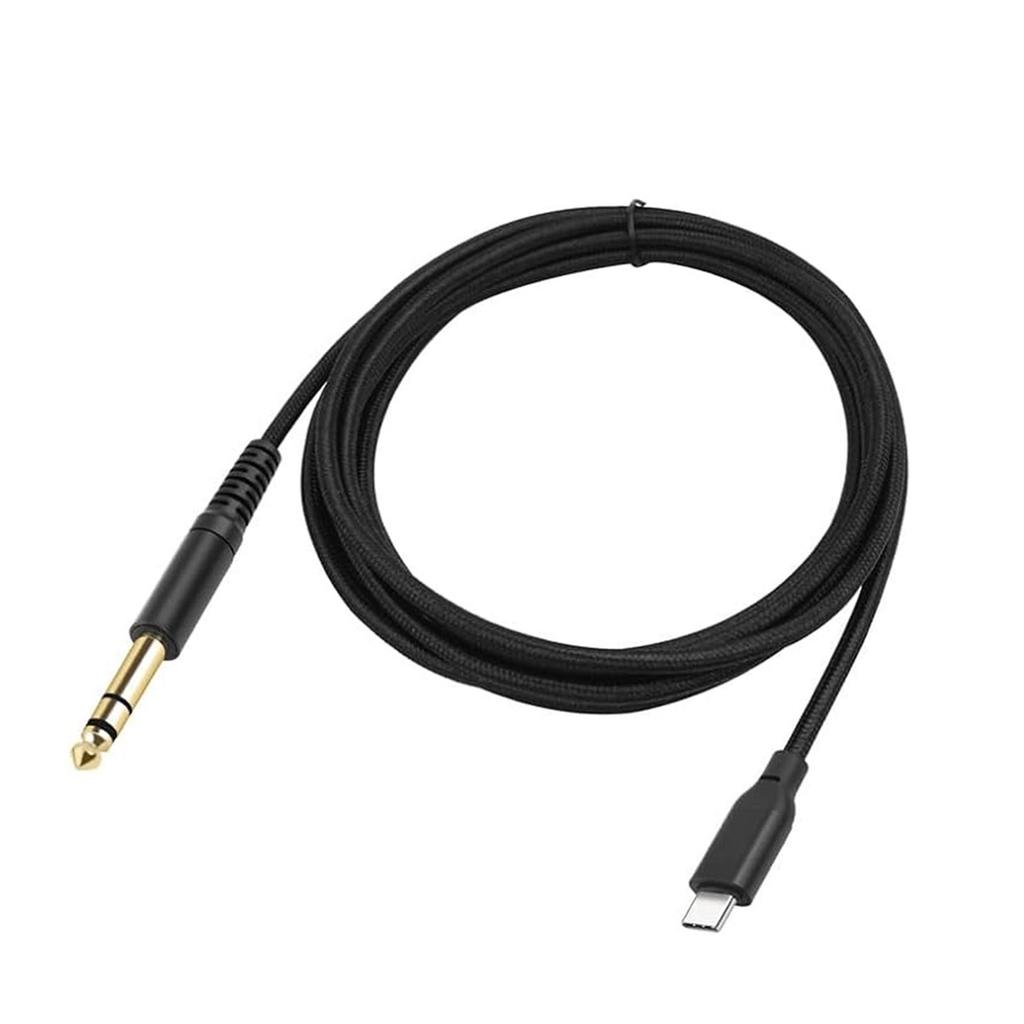 USB C zu 6,35mm 1/4 Zoll TRS Kabel USB C zu 6,35mm TRS Stereo-Audiokabel für Smartphone Laptop Verbindung zu Verstärker Lautsprecher