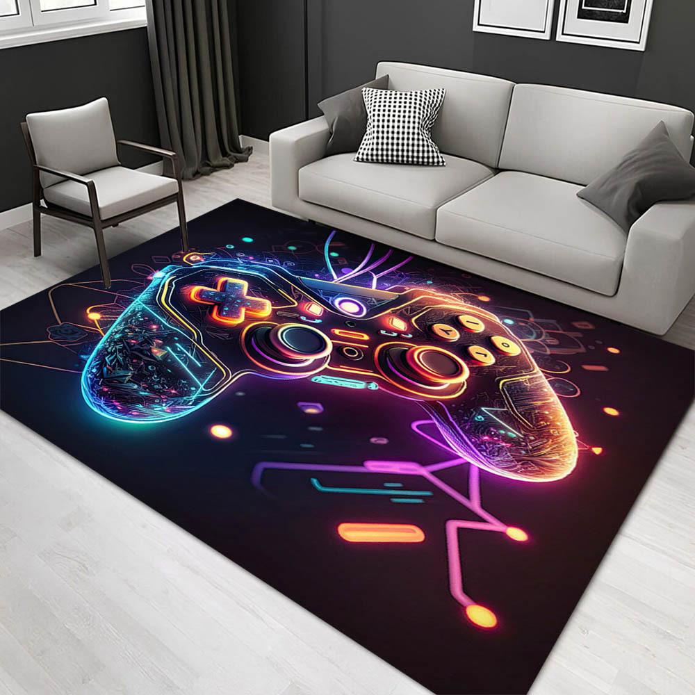 1pc 17833548040 Pattern Carpet, Area Rug For Living Room Bedroom Room Bed Chair Laundry Entryway Corridor Yard Non-slip Outdoor Camping Rug
