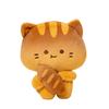 Mini Cute Bread Kitten Plush Toy with Small Box Kawaii Chef Cat Soft Doll Dessert Shop Decoration Adorable Gift