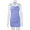 2026 Sommer Reiner Wunsch Schwingender Halsausschnitt Doppelträger Taillenbetonend Faltenkurzrock für Damen