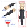 Pressure Washer 1/4 Quick Connect Adapter With Multi Angle Nozzles Fit AR Blue Clean Black Decker Bosch Foam Cannon Car Washing