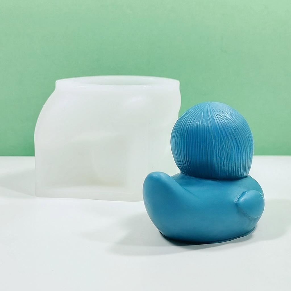 Punk Duck Soap Mold Silicone Chocolate Fondant Mold for Baby Shower Cake Decoration Candle Molds Clay Resin Mould