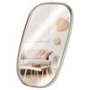 Gold Hanging Circle Wall Mirror in a Gold Metal Frame 35x19.5 cm