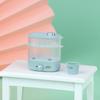 Doll House Mini Kitchen Appliances Microwave Oven Steaming Box Pantry Model