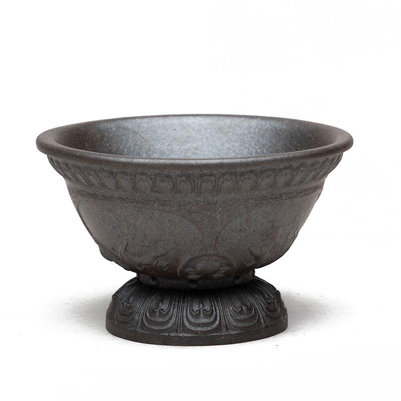 130ml Yixing Zisha High Foot Wood-fired Porcelain Teacup Boutique Tea Bowl Jug Tea-tasting Smelling Cup Jianzhan Master Cups
