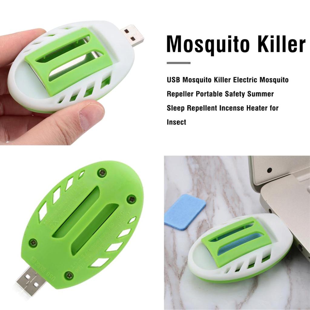 USB Mosquito Killer Electric Mosquito Repeller Portable Safety Summer Sleep Heater Repellent Incense Heater for Insect