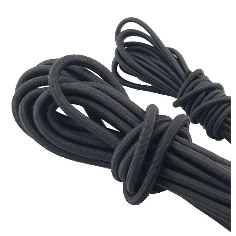 8mm x 10m Black High-Elastic Rope