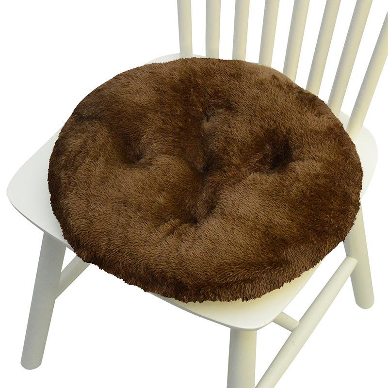 Thicken Plush Seat Pads Cushion Chair Soft Cushion New Home Dining Chair Pads Non-Slip Warm Office Computer Game Chair Pad 40x40