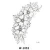 Tattoo Sticker Half Arm Waterproof Long-Lasting Disposable Tattoo Male And Female Flower Arm Tattoo Sticker