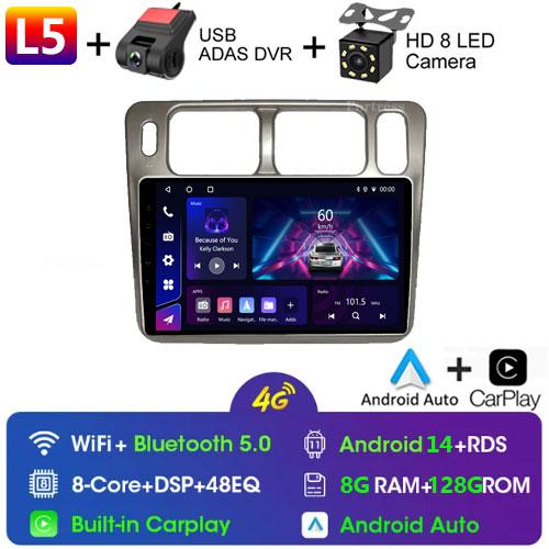 Car Android 13 For Mitsubishi Pajero iO 1998 - 2007 Car Radio Stereo Multimedia Player GPS Navigation 5G Wifi QLED 2din