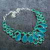 Natural Indicolite Tourmaline 925 Sterling Silver Jewelry Necklace 18" w0L15