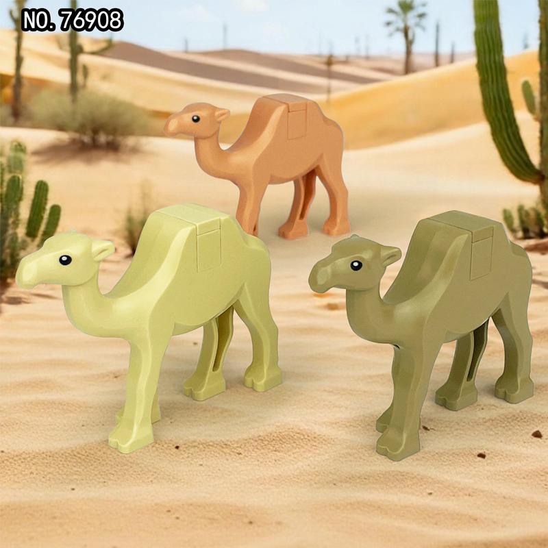 MOC Animal Scene Building Blocks Zoo Elephants Giraffes Chimpanzee Camels Goats Camel Parrots Pigeon Accessories Bricks Toys N09