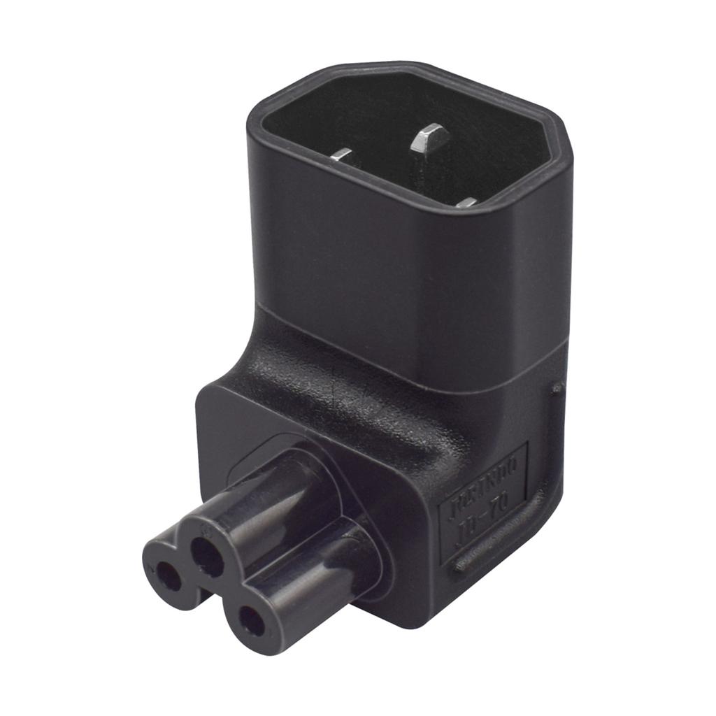 Convertor de Alimentare IEC320 C5 Mufă IEC C14 Tată la Conector C5 Mamă Unghi Sus/Jos 10A 250V Convertor Mufă Soclu
