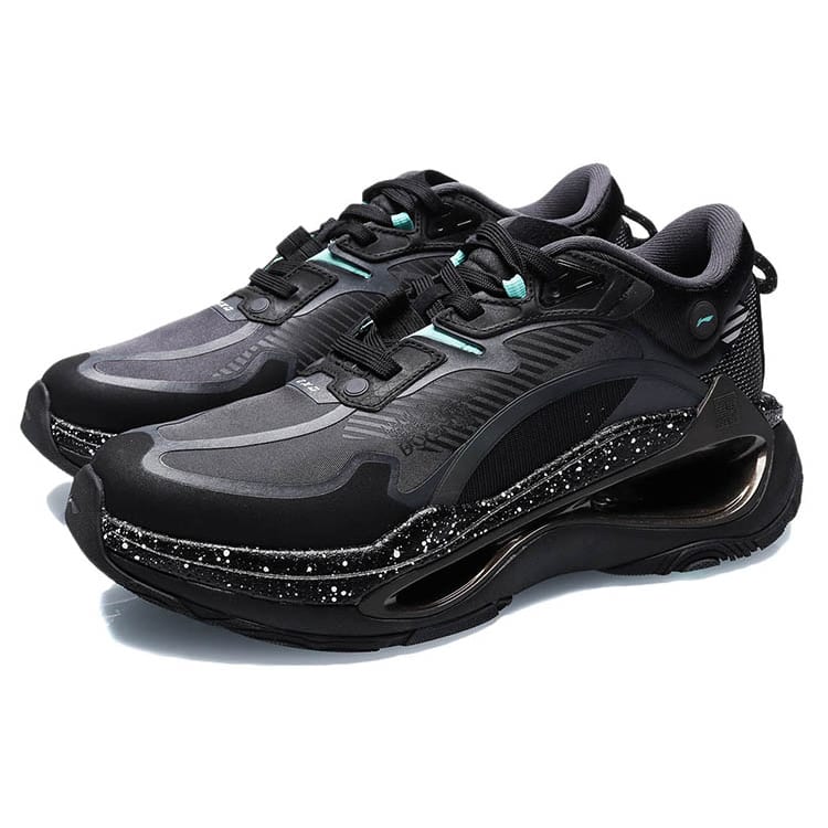 Li Ning Exceed Infinity Running Shoes Men's Low Top Black AGLR073-3