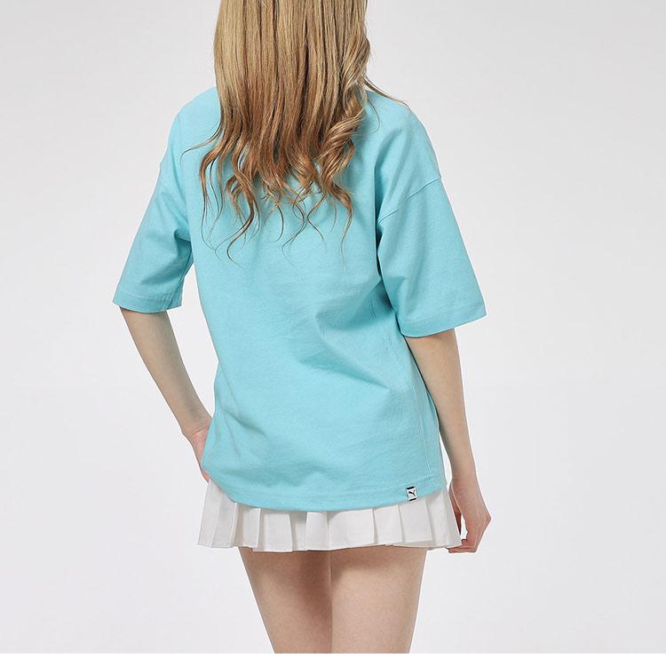 Puma Camiseta Gráfica Downtown Feminina Tops Azul 531438-49