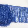 20Cm Wide Sequin Double-Wire Encrypted Nylon Row Beard Fringed Lace Latin Dance Clothing Accessories