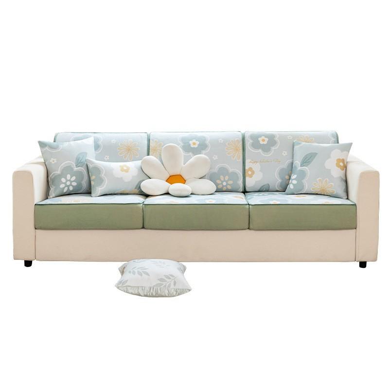 Sofa Cat Ice Mat Anti-Slip Mat Sofa Cushion Hair Cover Full Sofa Slipcover Rattan Leather Sofa Cover Bag Non-Slip Universal