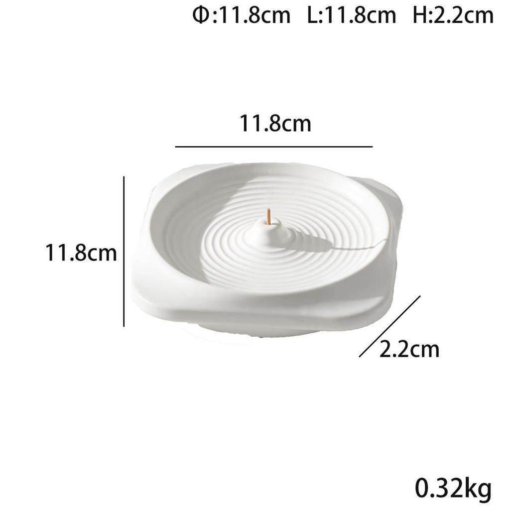 Ceramic Sandalwood Incense Plate for Home Fragrance and Decoration