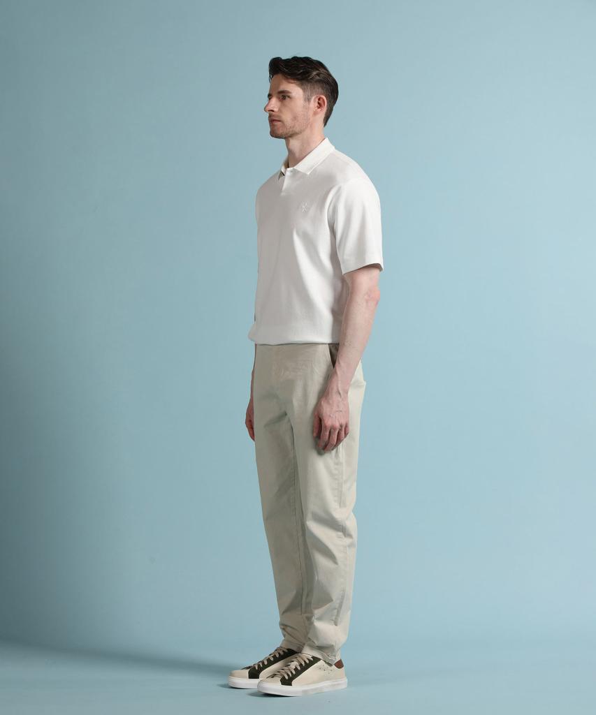 PANICALE White Logo Short Sleeve Polo Shirt (Type A)