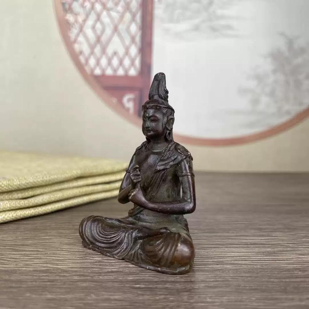 Buddha statue Dainichi Nyorai in the year of the sheep or Made of brass 71 x width 47 small Buddhist Protection from guardian deity of the twelve