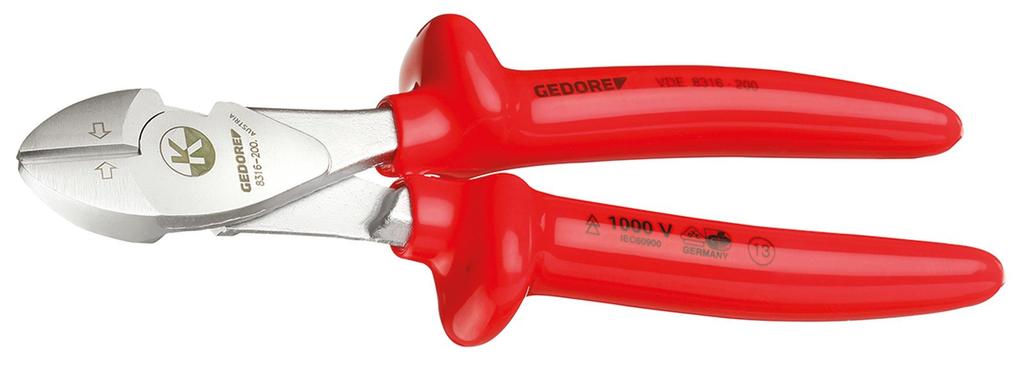 Gedore Insulated 1429590 Heavy-Duty Nippers, 180mm,
