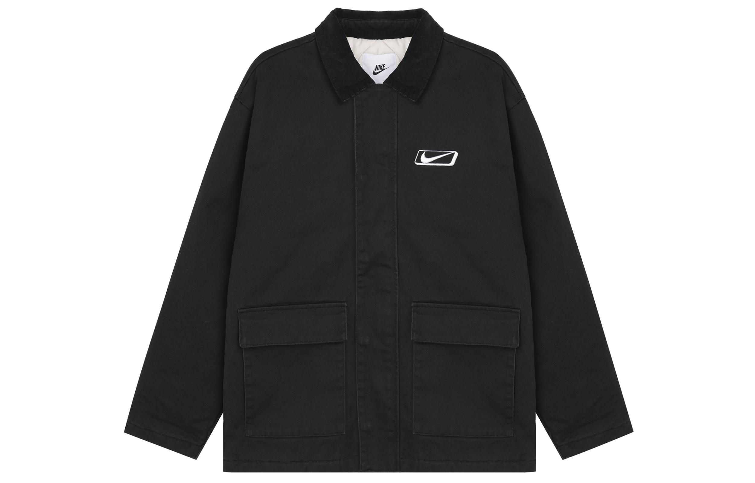 Nike Jackets Men s Black Lapel Moderate Workwear HQ2953-010 XL