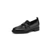 Four Seasons Wear Round Head Casual Single Shoes Shallow Mouth Foot Cover Women's Lazy Shoes One Pedal Large Size Shoes New Rubber Soft Sole