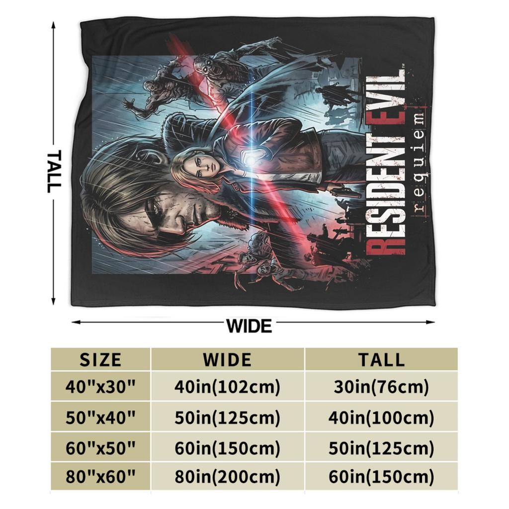 Residents Evils Requiem Leon S Kennedy Blanket Spring Warm Soft Throw Blanket For Boy Chair Sofa Bed Flannel Bedspread Bed Cover