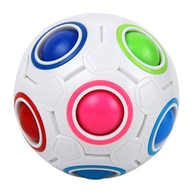 Sensorischer Fidget Ball Dekompressionsspielzeug Kugelpuzzle Fußball Stressabbau Ball für Kleinkinder Erwachsene Lustiges Farbspiel