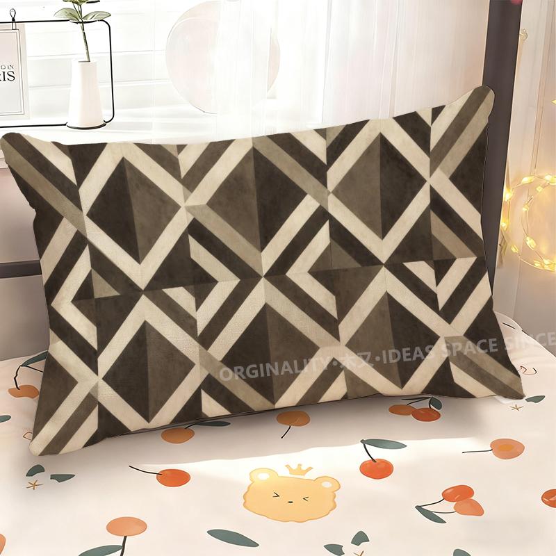 Geometric Pattern Rectangular Pillowcase Suitable For Sofa Bedroom Car Pillow Cover Cushion Rectangular Back Cushion