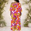 Women Plus Size Two Piece Suit Batwing Sleeve Top Loose Long Pants